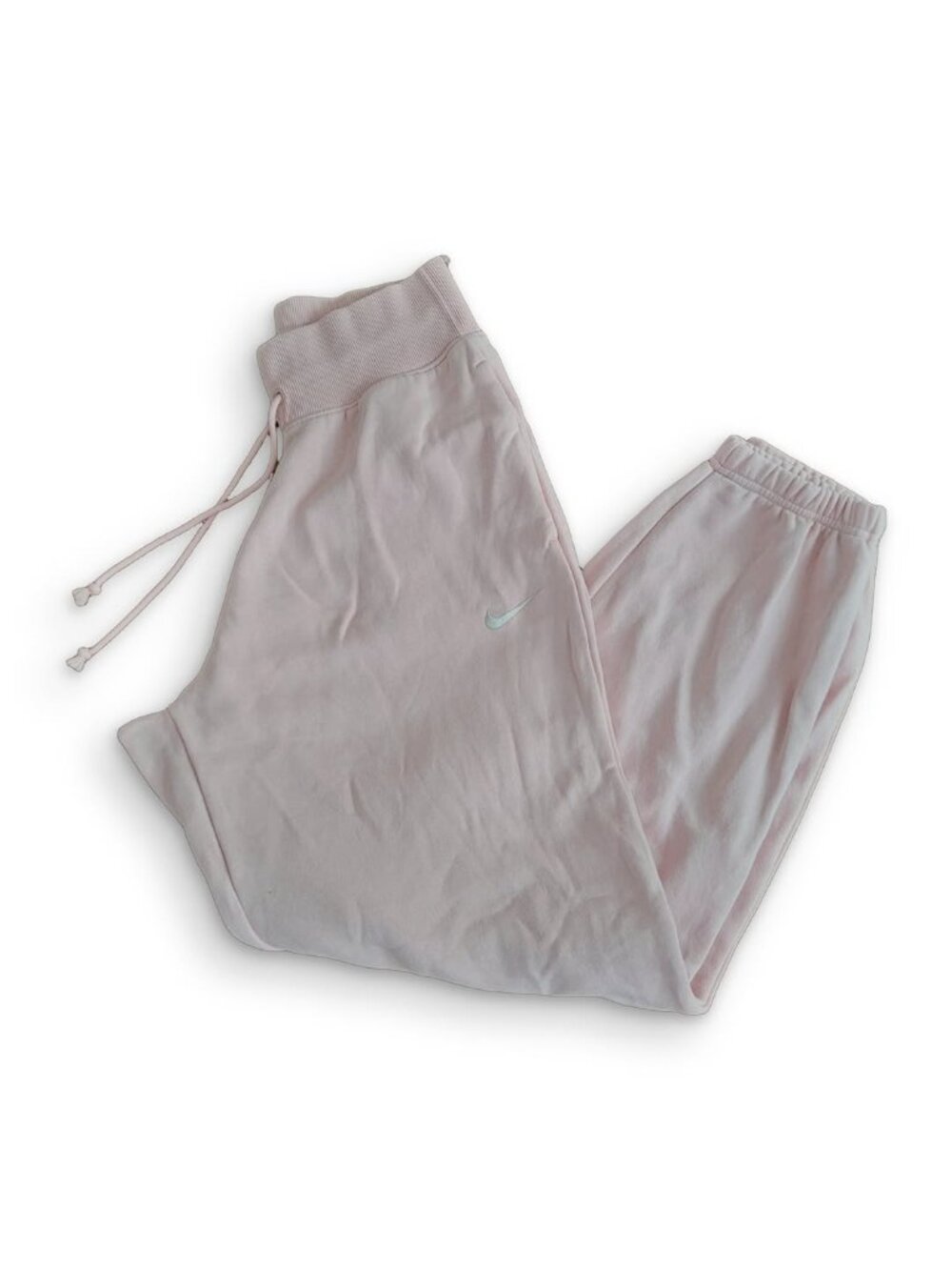 Nike Vintage Powder Pink Fleece Baggy Jogger Pants Warm Jogger Track Pants (S)